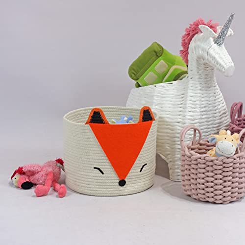 Orange Fox Storage Basket Medium X922396