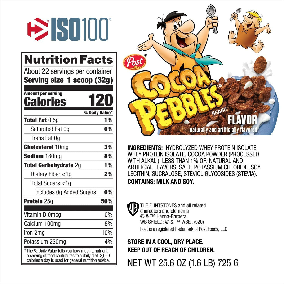 Hydrolyzed 100 Whey Protein Isolate Cocoa Pebbles (1.4 Lbs. / 20 Servings) S6152