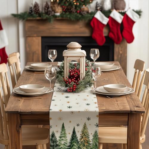 Red Christmas Table Runner 13x72 Inch B473252