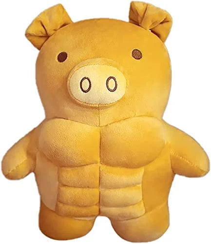 Cartoon Muscle Bear Plush Teddy Bear Large Doll O279436