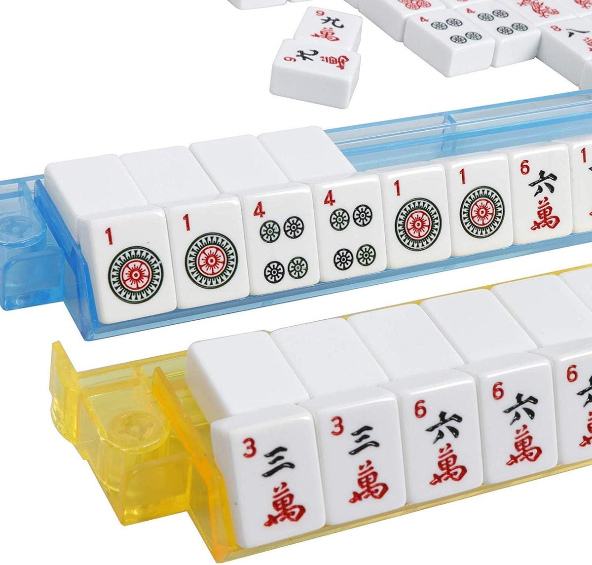 166 Tiles Complete Mahjong Set with Rack and Bag U54770