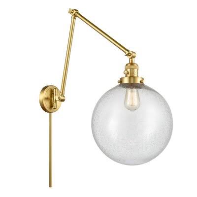 Swing Arm Dimmable Satin Gold Lamp M91211