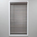 Cut-to-Width Cordless Room Darkening PVC Faux Wood Blind 42.5 in. W x 64 in. T2327