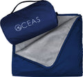 Blue Gray Polyester Throw N269017
