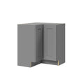 30-in W x 34.5-in H x 30.8-in D Gray Engineered Wood Lazy Susan Corner Base Cabinet D8701