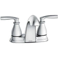 Chrome Centerset Bathroom Faucet with Pop-Up Drain Assembly Double Handle X51656
