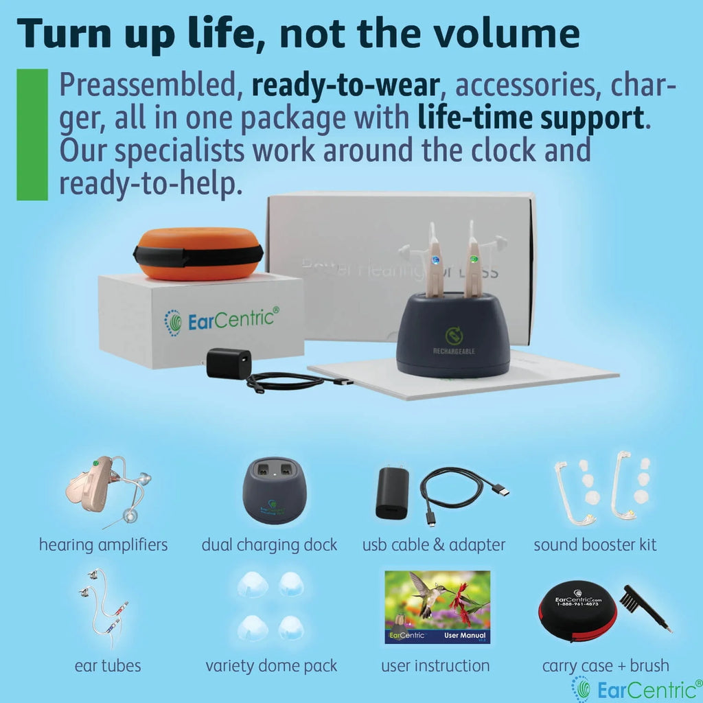 Rechargeable Behind-the-Ear Beige kit (2pc) Q7826