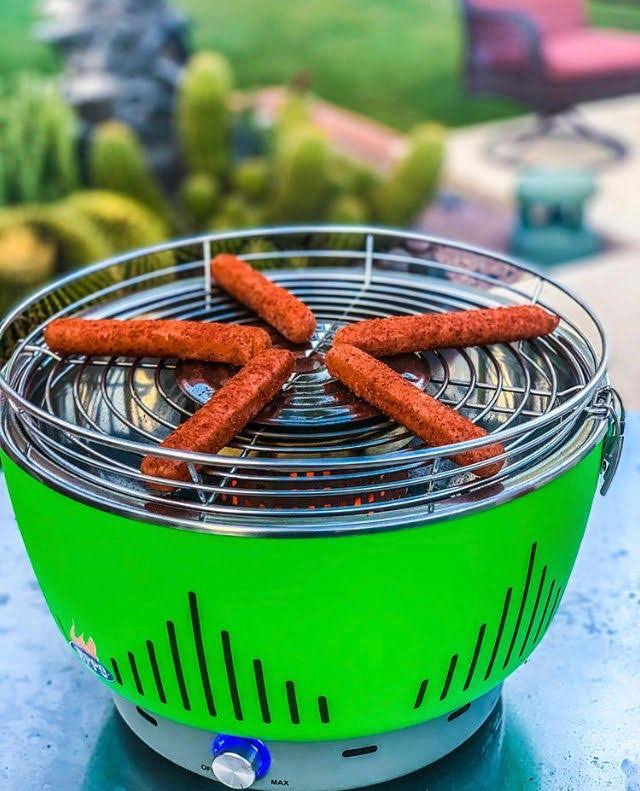 Green Portable Charcoal BBQ Grill with Carrying Bag M901