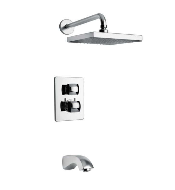 Brushed Nickel 2-Handle Tub and Shower Faucet R2120