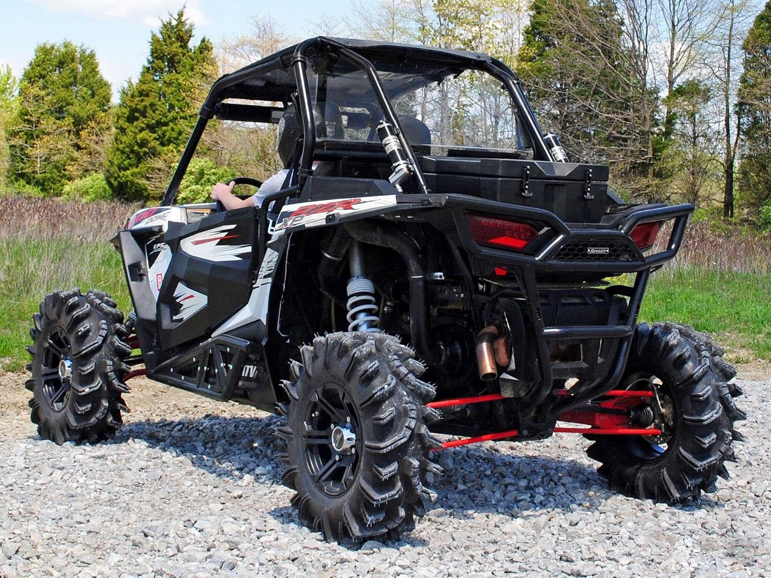 Rear Windshield for Polaris RZR XP 1000, 1/4” Polycarbonate E2108