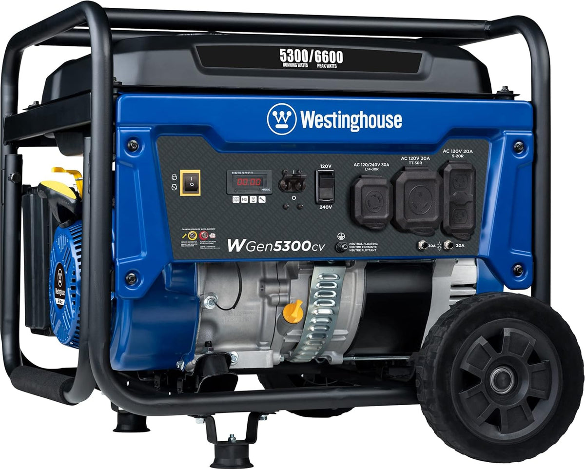 Portable Generator 7500 Rated Watts 9500 Peak Watts Gas Powered E9683
