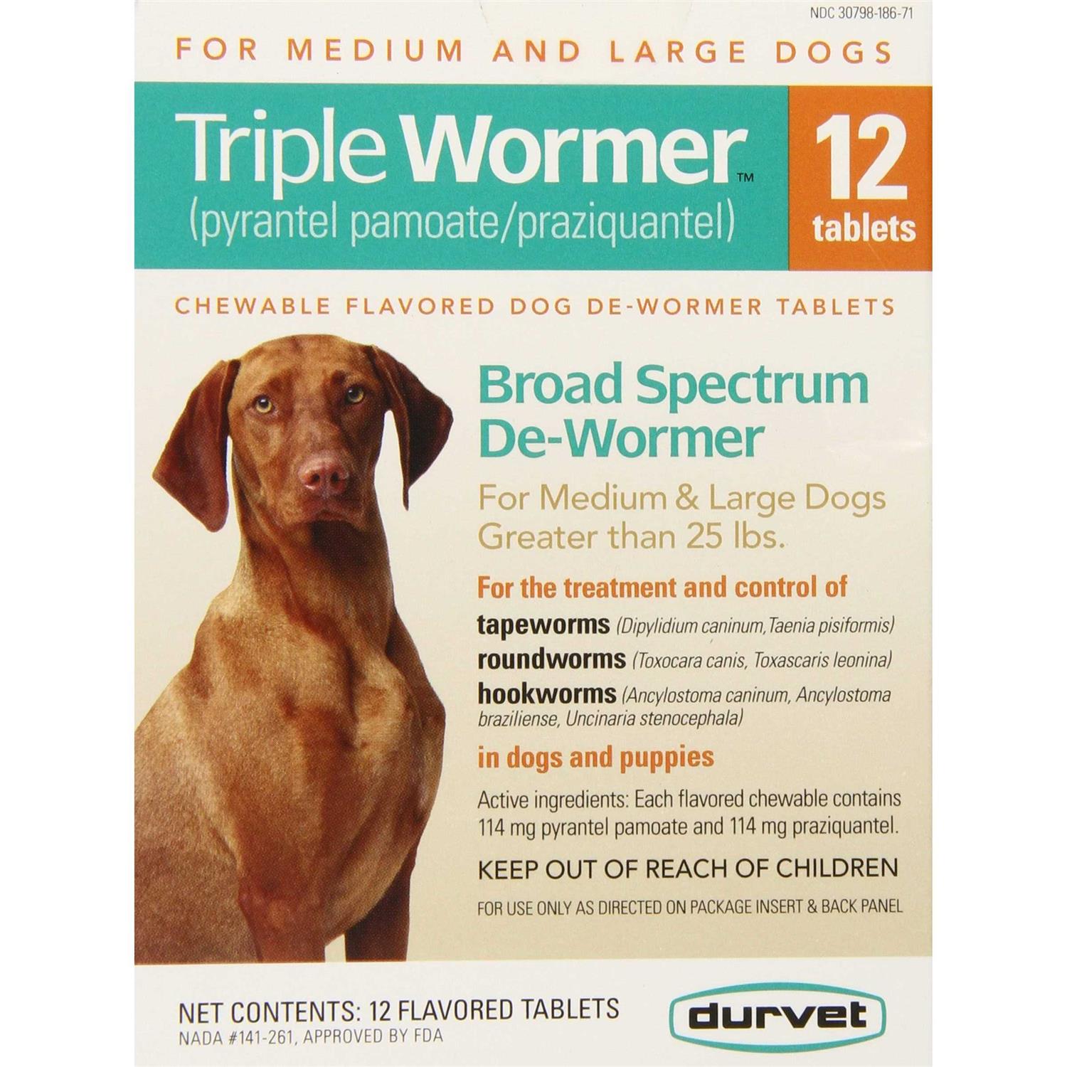 Triple Wormer for Medium & Large Dogs W81397