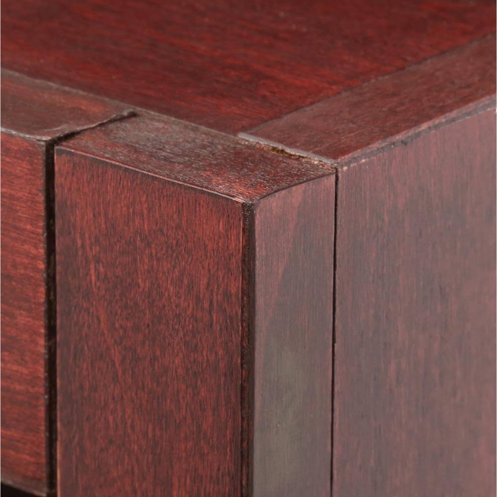 Double Wide Bookcase 6 Shelves Cherry J996