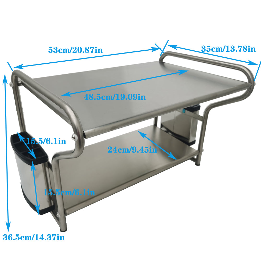 Stainless Steel Microwave Oven Wall Mount Shelf Rack P1563