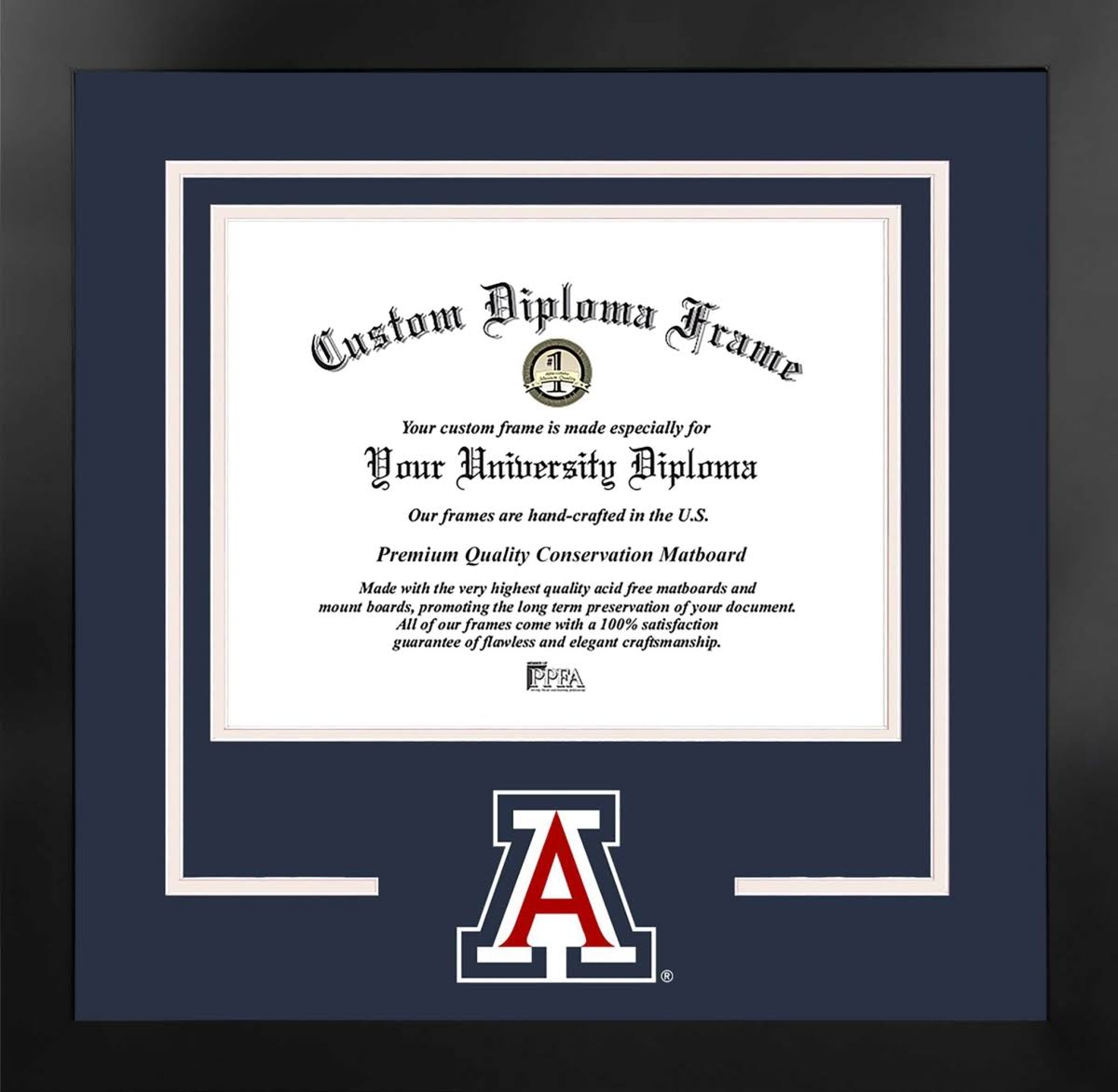 11 x 8.5 in. Black Frame Diploma X737