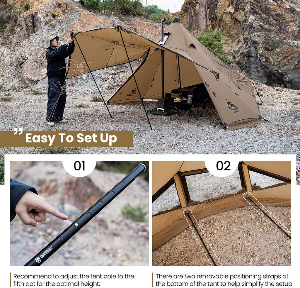 2-6 Person Hot Tent with Stove Jack C785