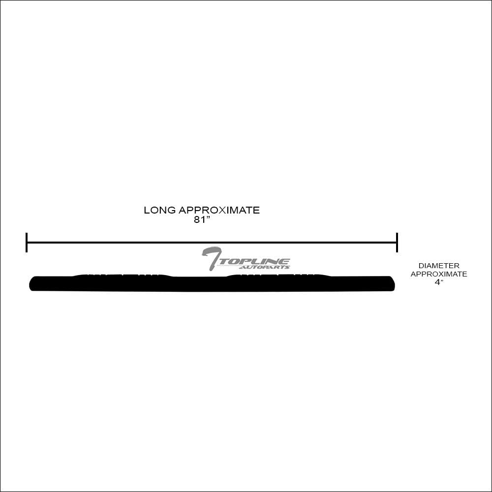 Oval Polished Stainless Steel Side Step Nerf Bars Rail Running Boards I940175