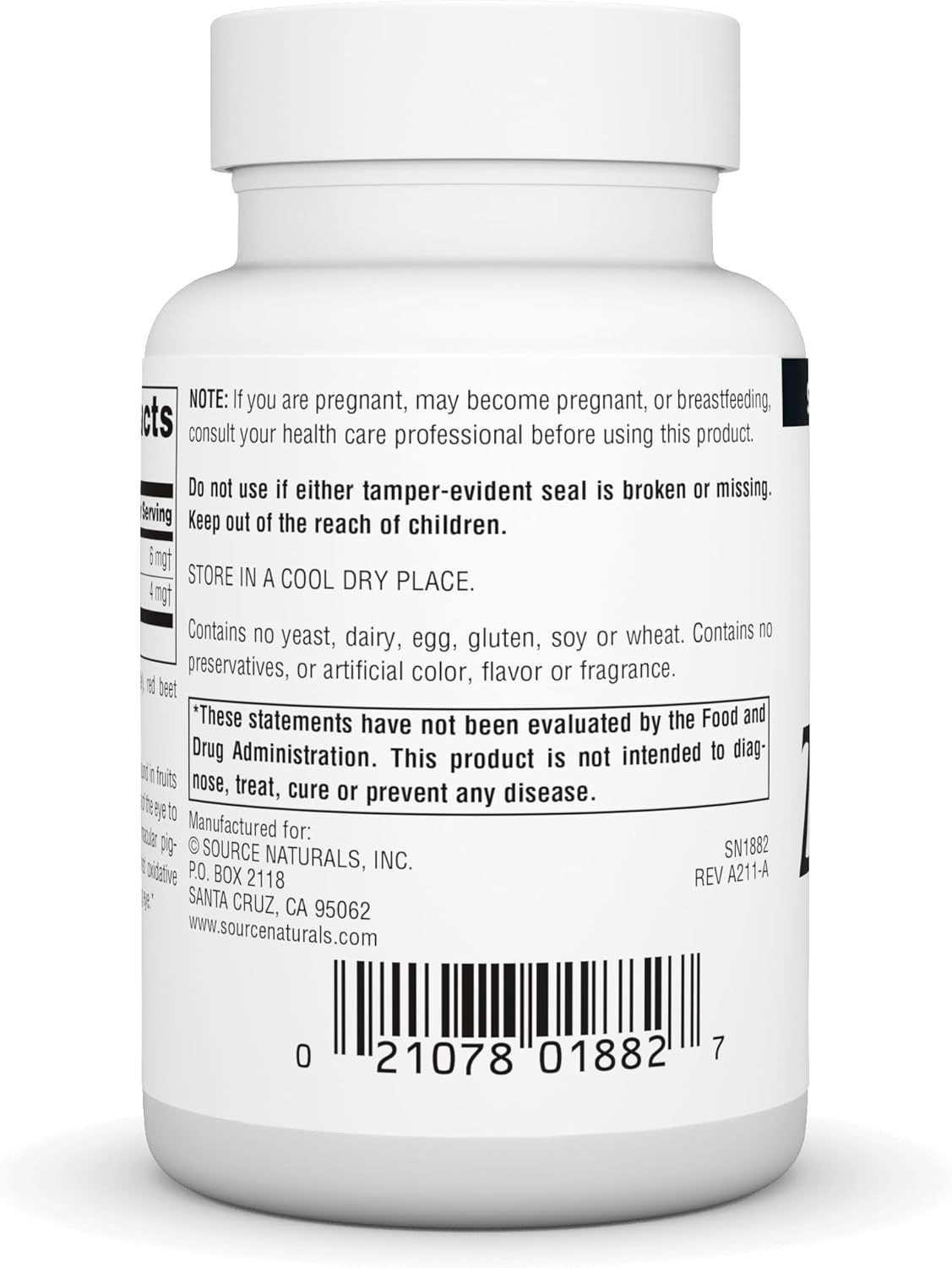 10 mg 60 Capsules Zeaxanthin with Lutein Q673033