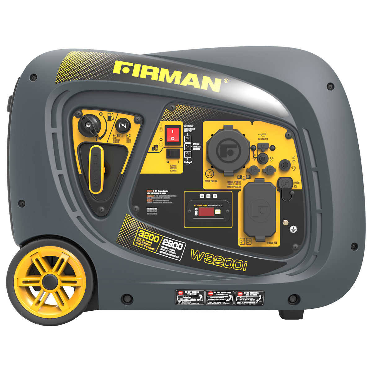 2900W Running 3200W Peak Gasoline Powered Inverter Generator B7568