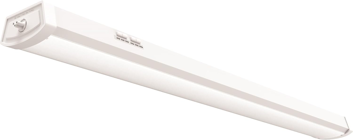LED Flush Mount Ceiling Light, 4-Foot, 3000K-5000K Switchable Color Temperature O279359