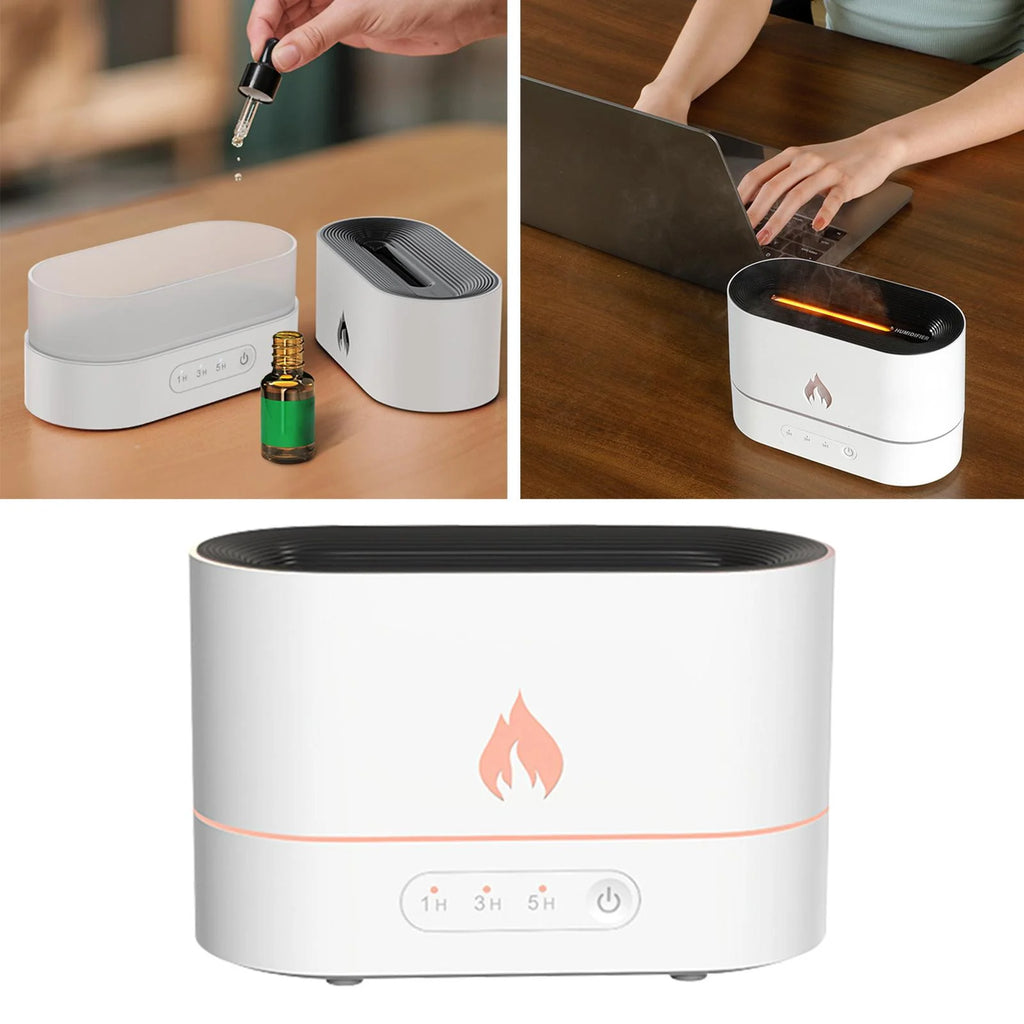 White Portable Air Humidifier Essential Oil Diffuser F88520