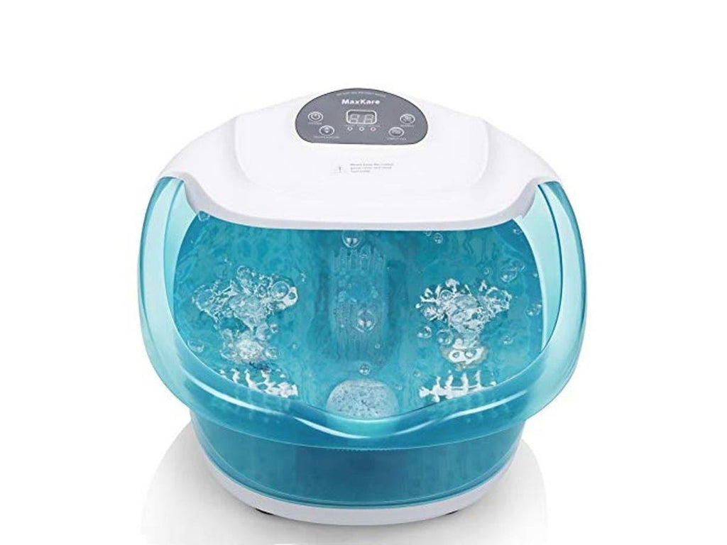 Foot Spa Bath Massager with Heat Bubbles Vibration, 4 Massaging Rollers P914