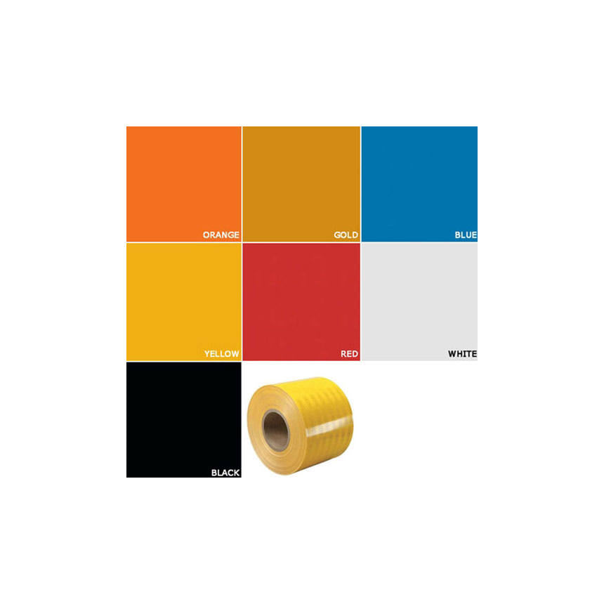 Yellow Reflective Striping Tape, 6 in x 50 ft B1234
