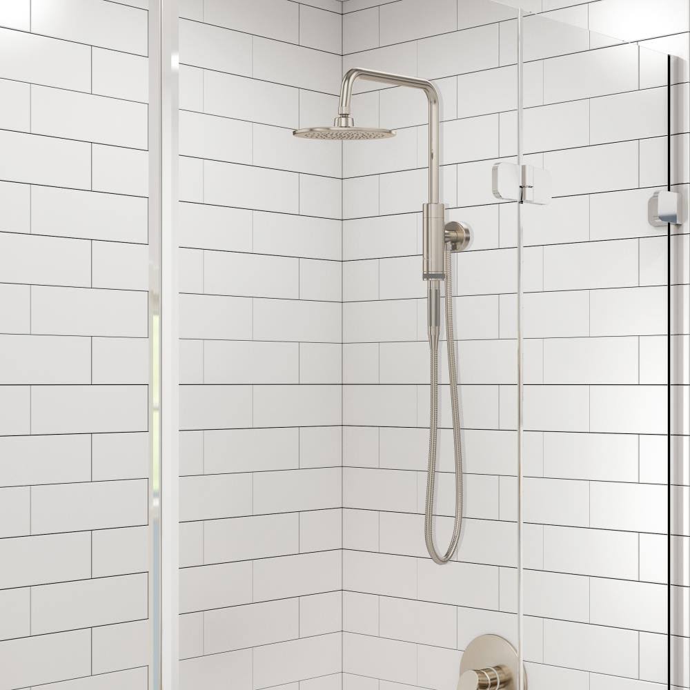 Brushed-Nickel Shower System N67438