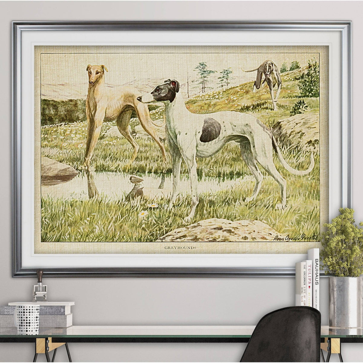 Large Silver Framed Print M670