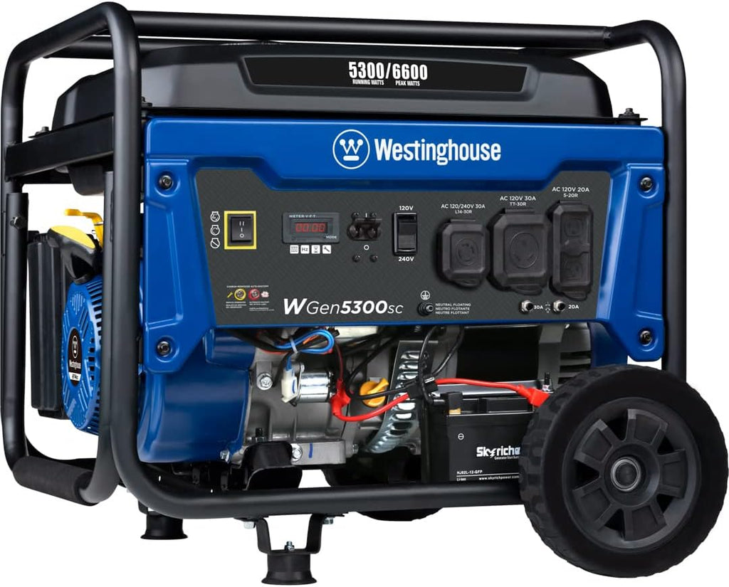 Portable Generator 7500 Rated Watts 9500 Peak Watts Gas Powered E9683
