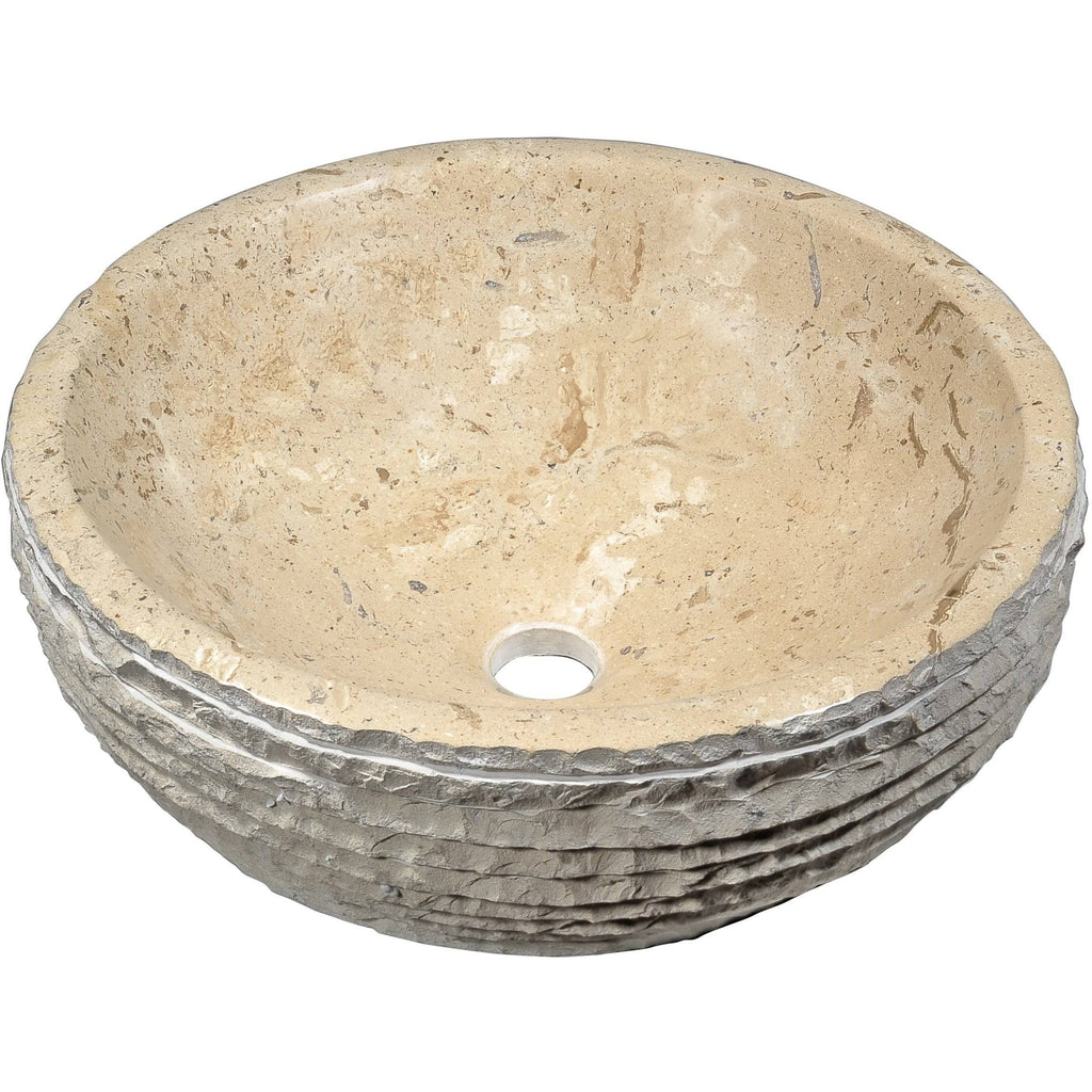 Classic Cream Marble Vessel Sink L63277