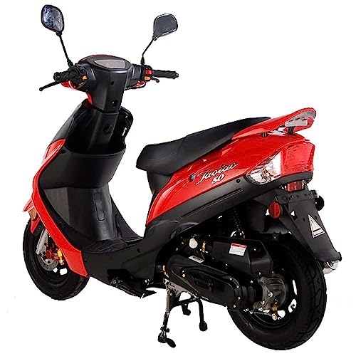 49cc/50cc Gas Scooter Moped with Rear Storage Trunk (Black) W947