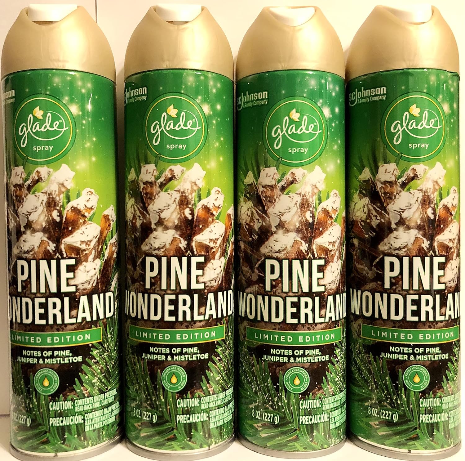 Pine Wonderland Air Freshener Spray 8 OZ Pack of 4 B483