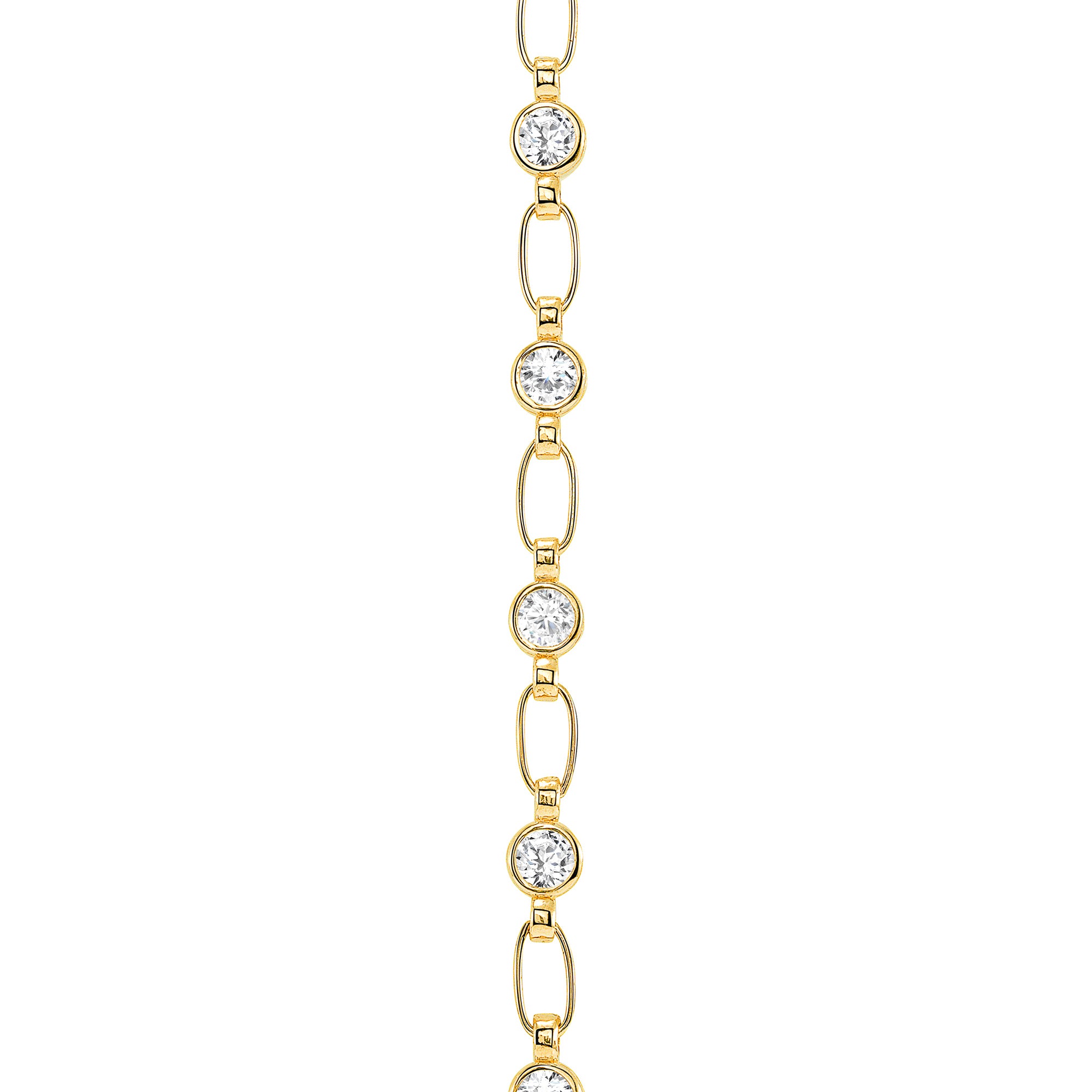Sterling Silver White CZ Tennis Necklace 18" B9633