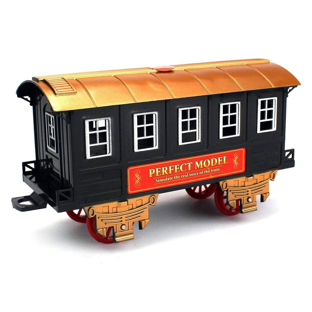 Battery Powered Christmas Train Set with Light Sound Smoke G88146