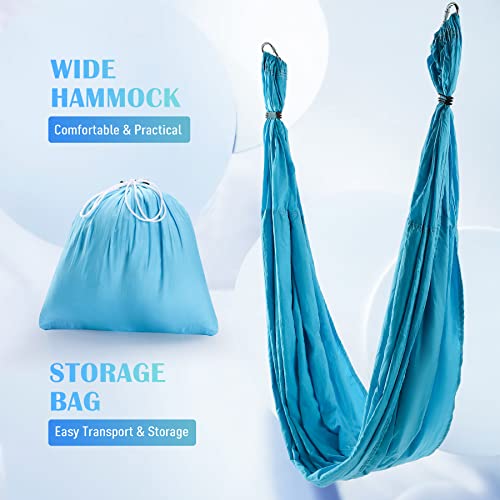 Aerial Yoga Swing Hammock Kit with 2 Extensions Straps and Ceiling Mounting Kit Y219