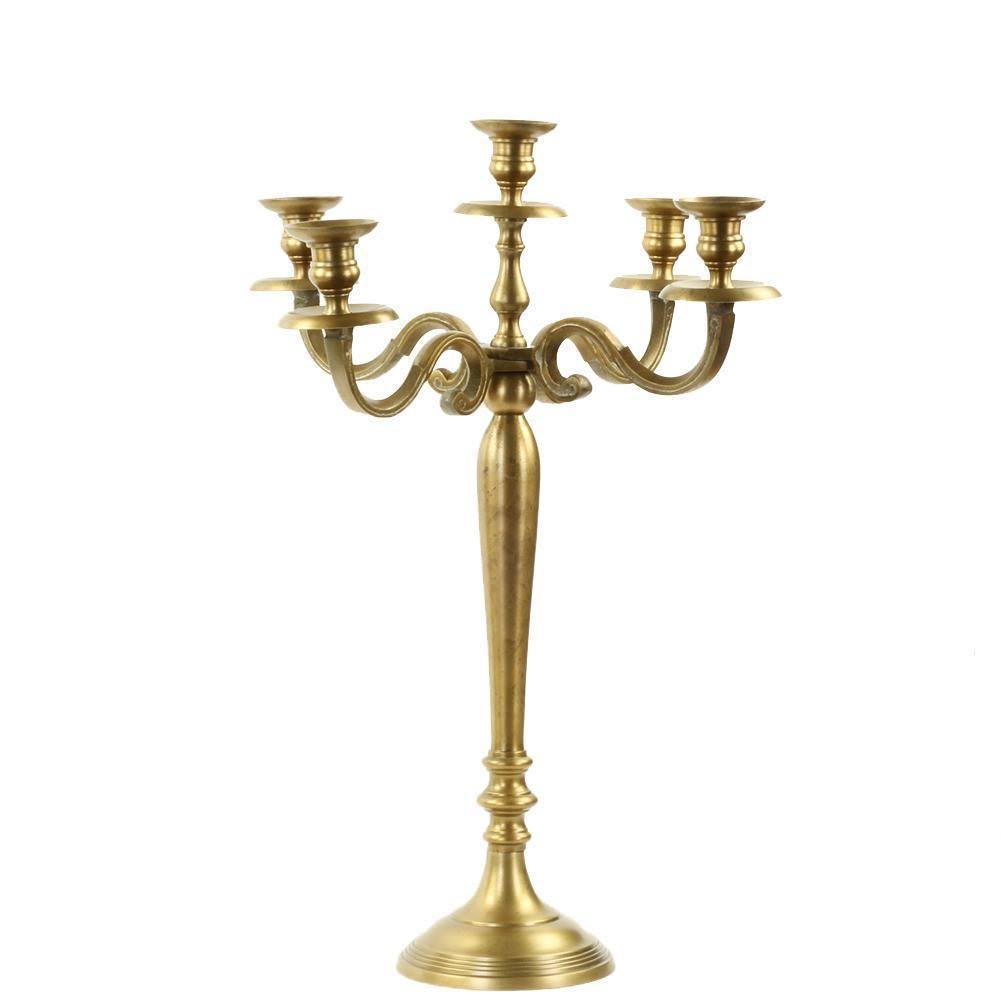 Vintage Brass Metal Candelabra Candle Holder L581