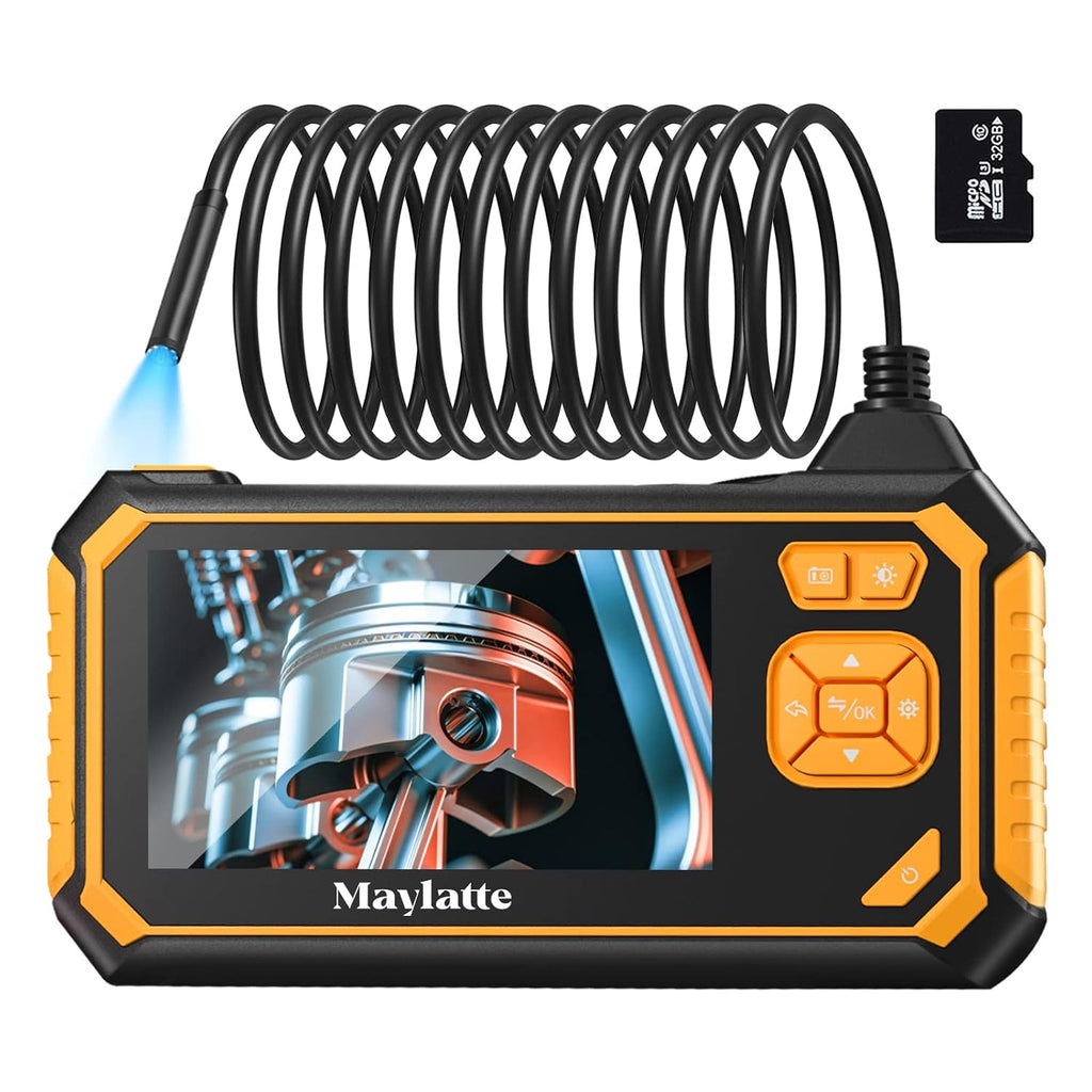 4.3 Inch 1080P HD IP67 Waterproof Inspection Camera with 8 LED Lights and 32GB Card W133