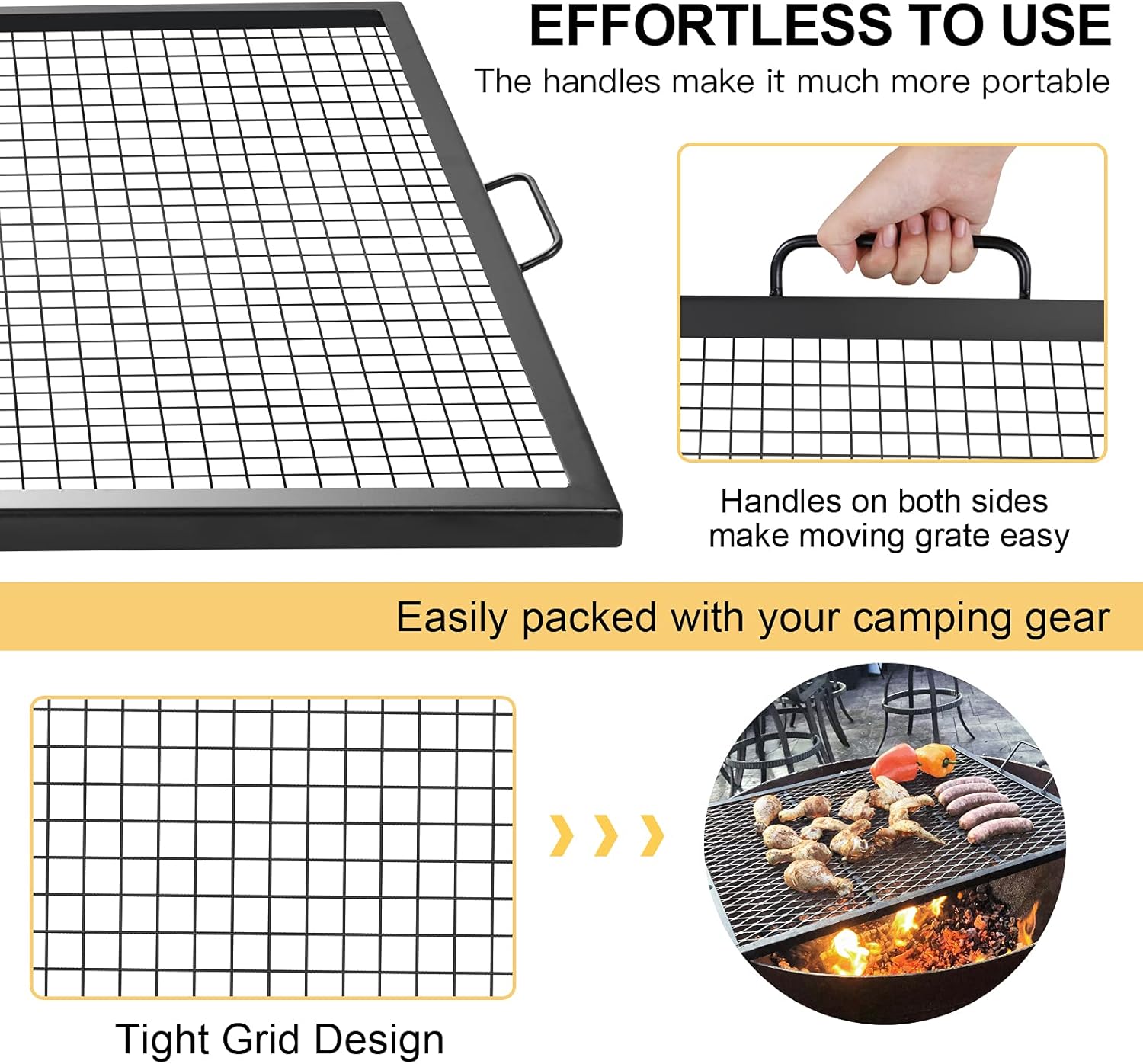 30 inch Steel Campfire BBQ Grill Grate O67660