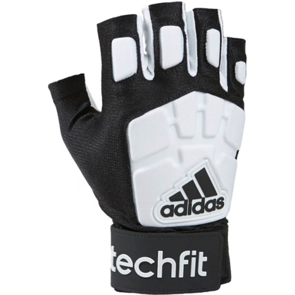 Black / White Half Finger Football Gloves T407789