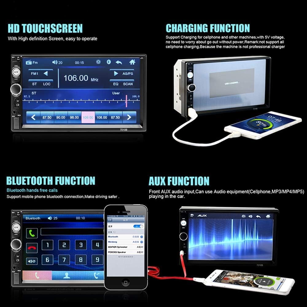 2 Din 7 Inch Touch Screen Car Stereo with Bluetooth G78051