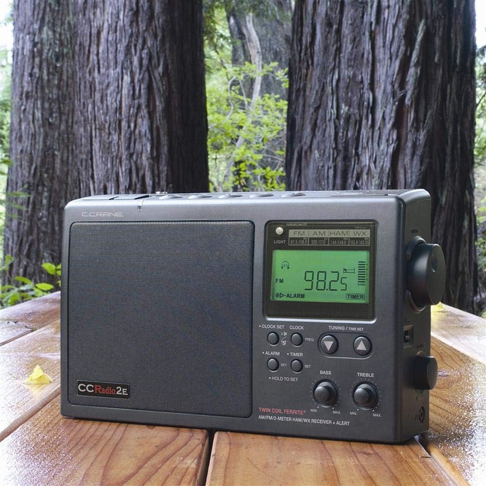 Black Portable AM FM Weather Radio Y914