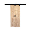 Solid Wood Split Barn Door with Hardware Kit B89010