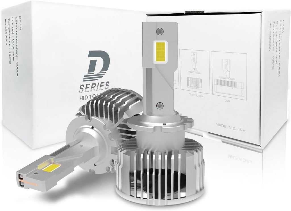 D1S D1R D1C LED Headlight Bulb Conversion Kit 90W 6000K Bright White 38000LM Canbus Error Free Plug and Play Replacement Xenon Bulbs Pack of 2 M269