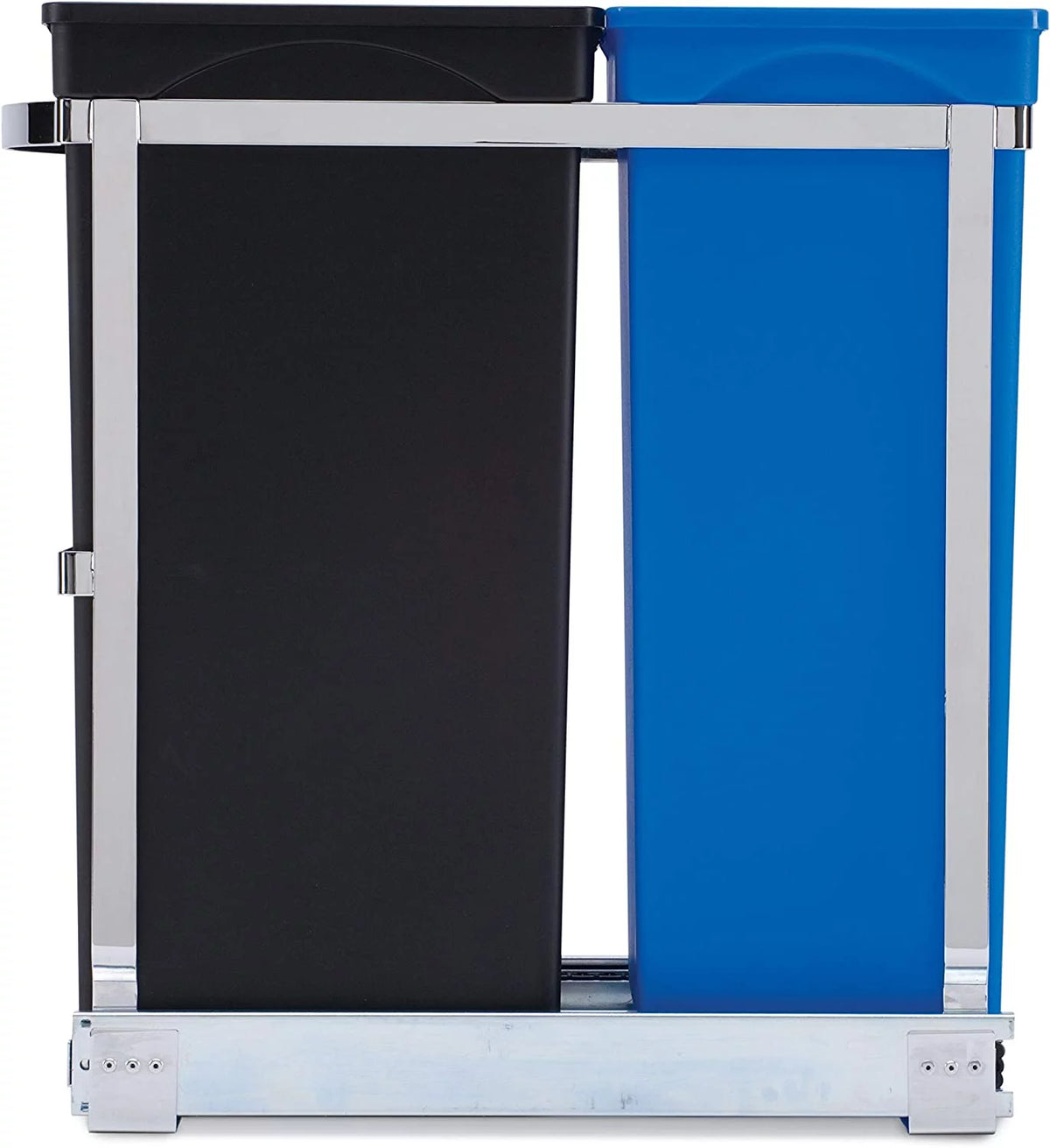 35 Liter Dual Compartment Under Counter Pull-Out Recycling Bin and Trash Can N749624