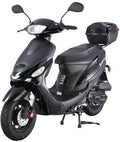 49cc/50cc Gas Scooter Moped with Rear Storage Trunk (Black) W947