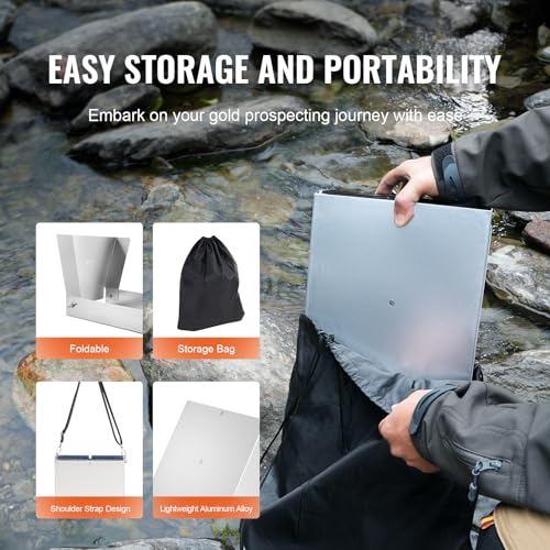 23 PCS Folding Aluminum Alloy Gold Prospecting Kit C715