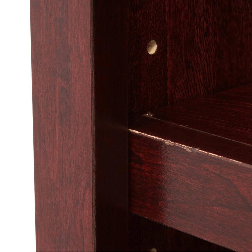 Double Wide Bookcase 6 Shelves Cherry J996