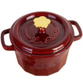 2QT Red Enamel Coated Cast Iron Dutch Oven N358