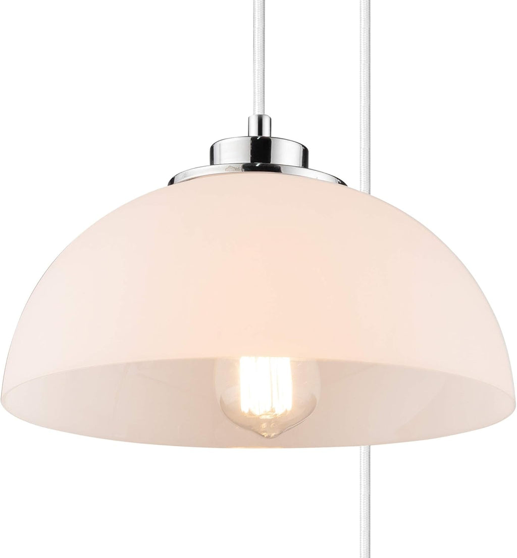 White Fringe Pendant Lighting Z964545